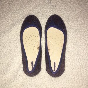 Cat and jack glittery purple flats